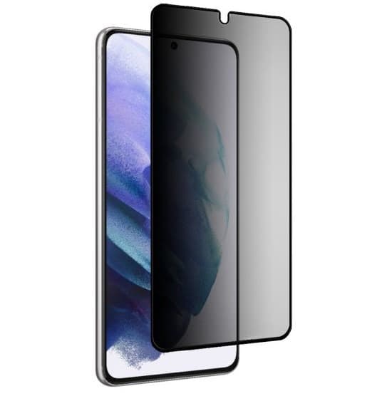 Folie de sticla Samsung Galaxy S21 FE, Full Glue Privacy, margini negre — principală