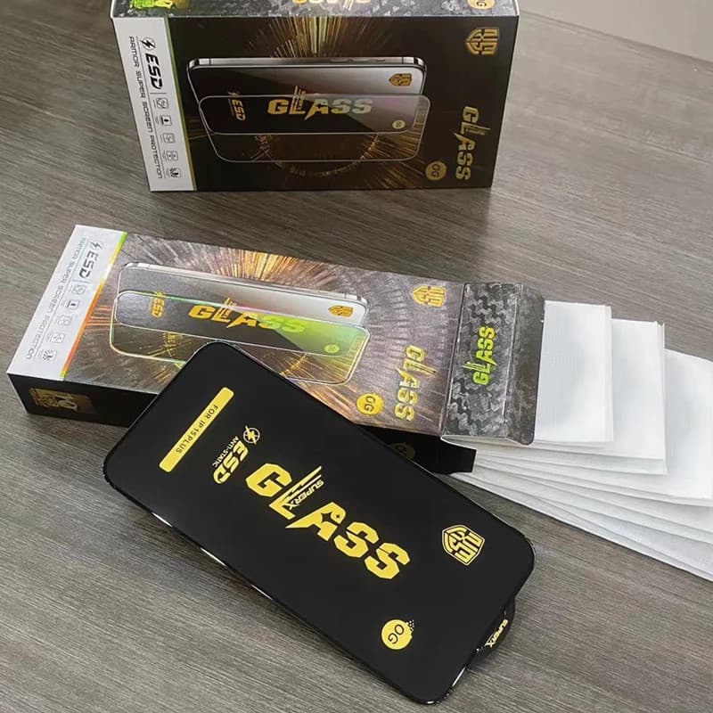 Folie sticla Apple iPhone 17, Full Glue SuperX, ESD, margini negre — varianta 6