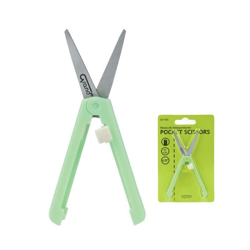 Foarfeca Grand GR-7425 130-1883, 11 cm, maner plastic, varf rotund, de buzunar — varianta 2