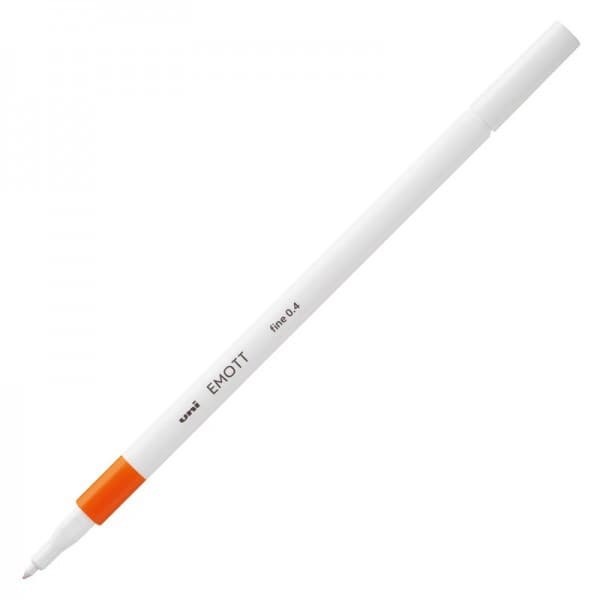 Fineliner UNI EMOTT PEM-SY, 0.4mm portocaliu