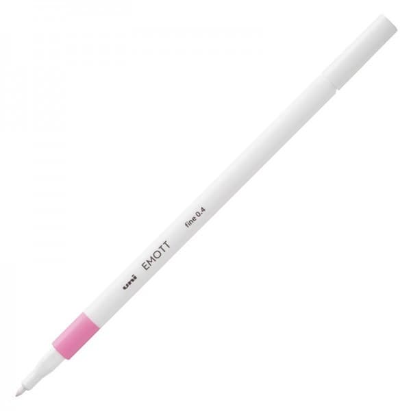 Fineliner UNI EMOTT PEM-SY, 0.4mm roz deschis