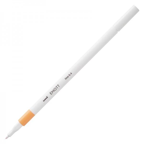 Fineliner UNI EMOTT PEM-SY, 0.4mm portocaliu deschis