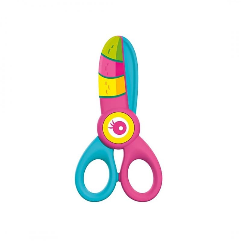 Foarfeca Keyroad Kiddy-Cut KR972812, 12.5 cm, plastic, multicolora — varianta 2