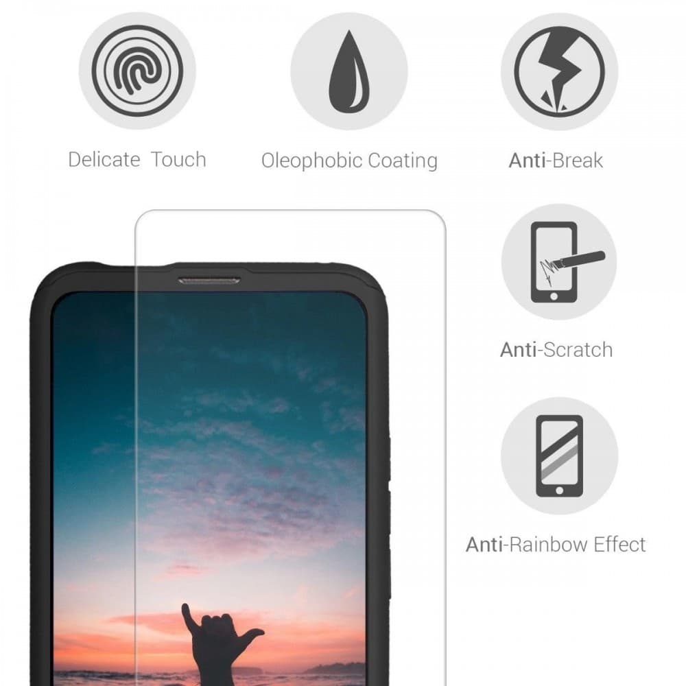 Husă Full Cover 360° pentru Huawei P40 (față + spate + sticlă), neagra — varianta 3