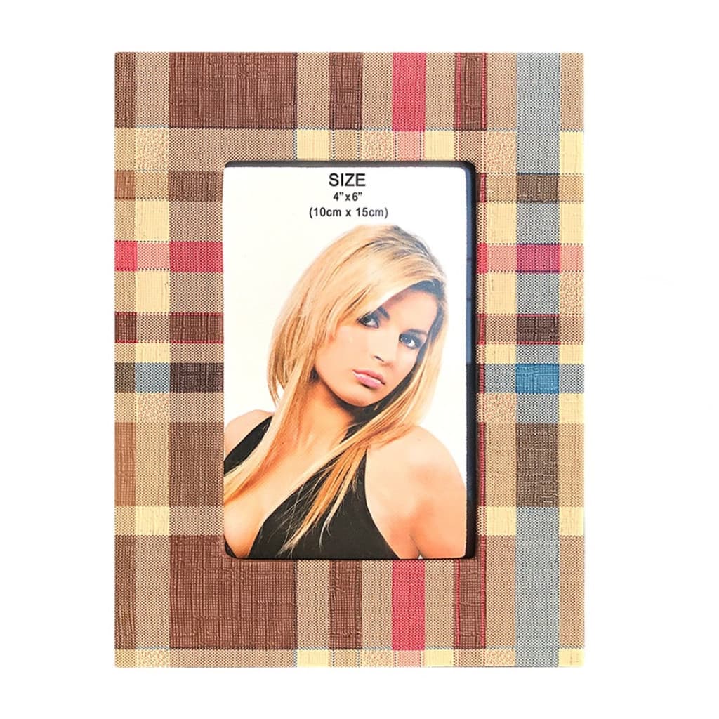 Rama foto decorativa cu fotografia ta, piele eco, Carouri, 10 x 15 cm — principală