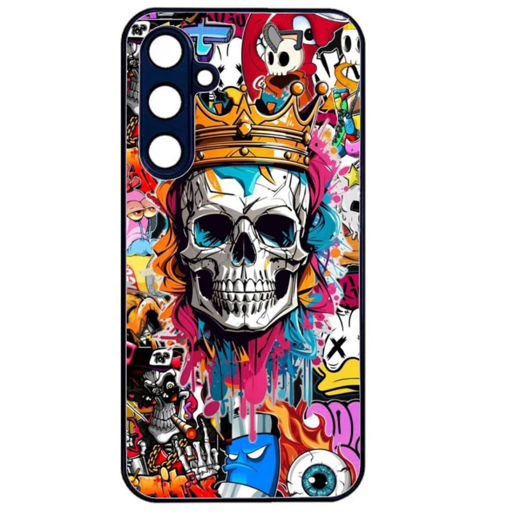 Husa Samsung Galaxy A15, Colorful Aluminium TPU, design Skull 1 — principală