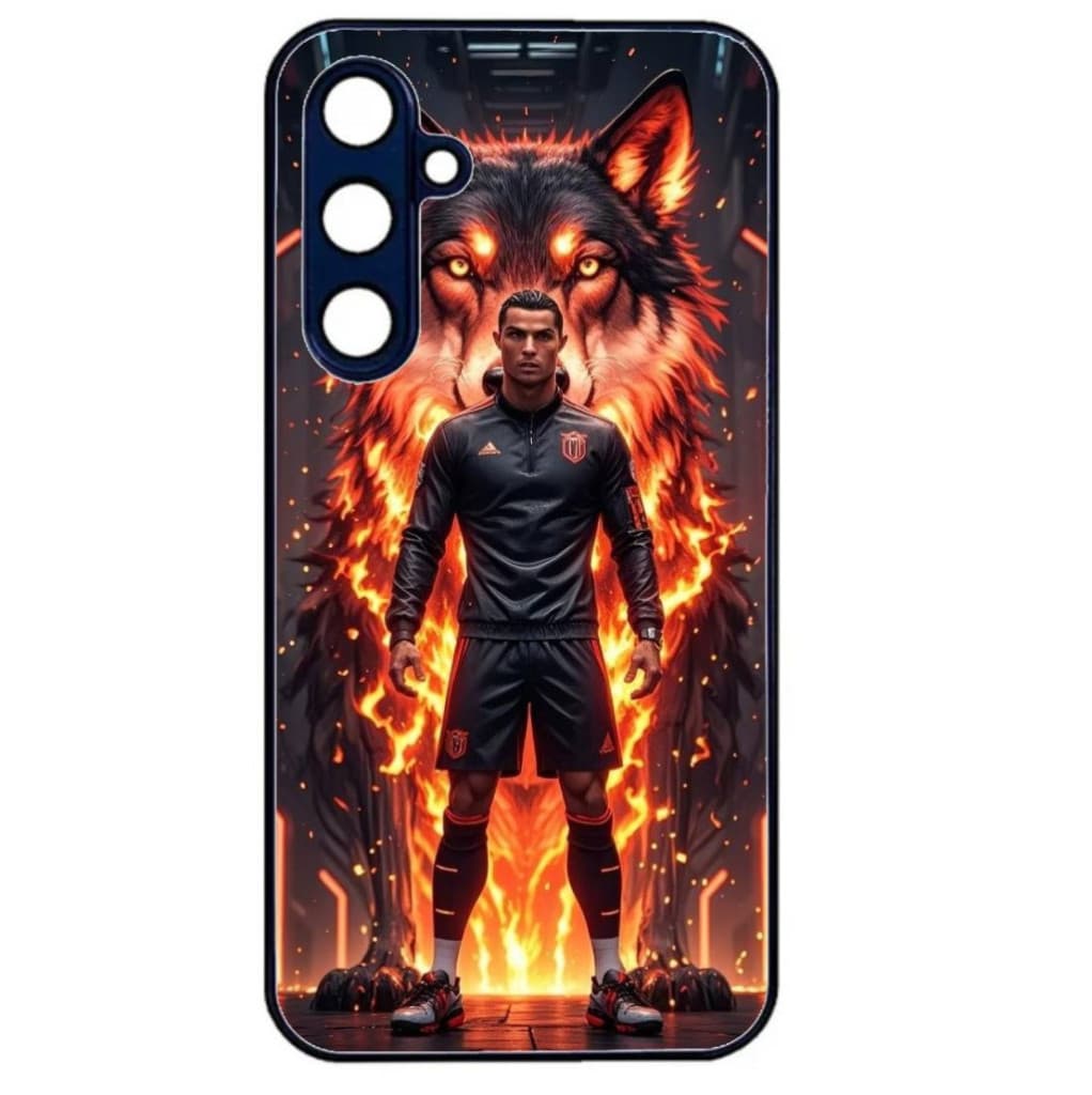 Husa Samsung Galaxy A55, Colorful Aluminium TPU, design Ronaldo 3