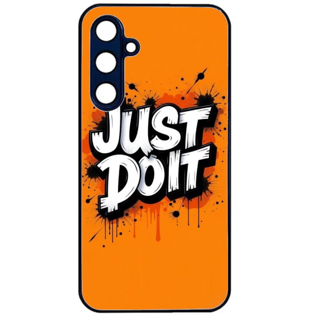 Husa Samsung Galaxy S21 FE, Colorful Aluminium TPU, mesaj Just Do it