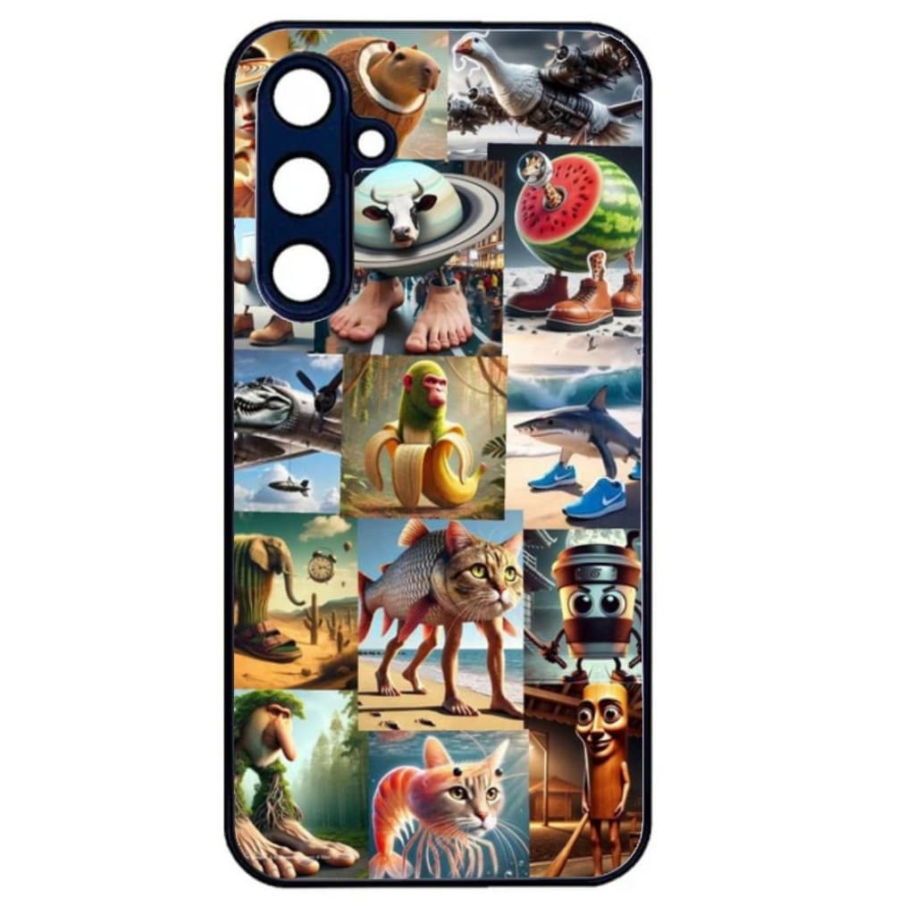 Husa Samsung Galaxy S24 Ultra, Colorful Aluminium TPU, design Brainrot Colaj