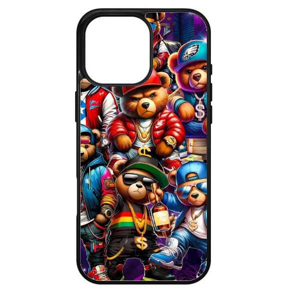 Husa protectie Apple iPhone 12 Pro Max, Colorful Aluminium TPU, design Ape and Bear — principală