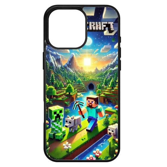 Husa protectie Apple iPhone 13 Pro Max, Colorful Aluminium TPU, design Minecraft 1 — principală