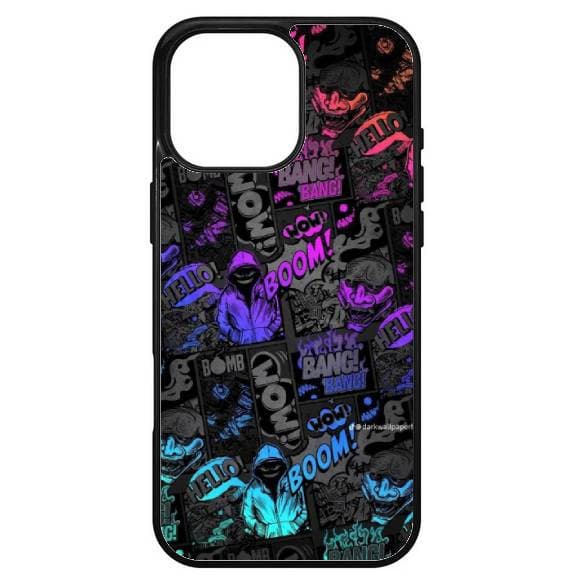 Husa protectie Apple iPhone 15 Pro, Colorful Aluminium TPU, design Boom — principală