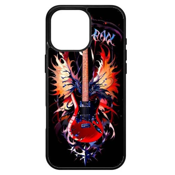 Husa protectie Apple iPhone 14, Colorful Aluminium TPU, design Rock Guitar — principală