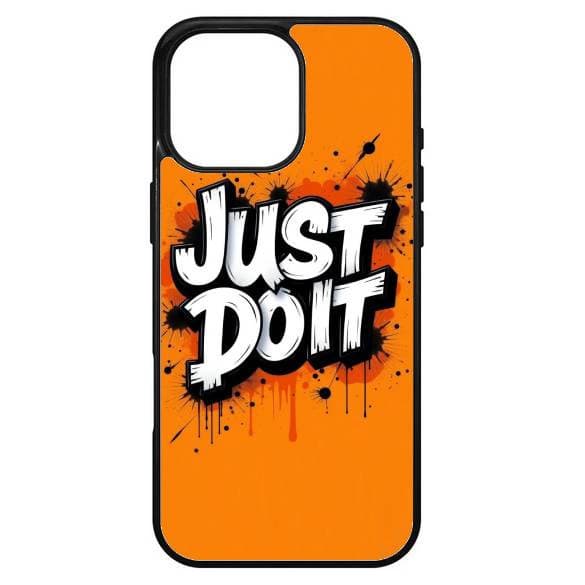 Husa protectie Apple iPhone 15 Pro Max, Colorful Aluminium TPU, mesaj Just Do it — principală