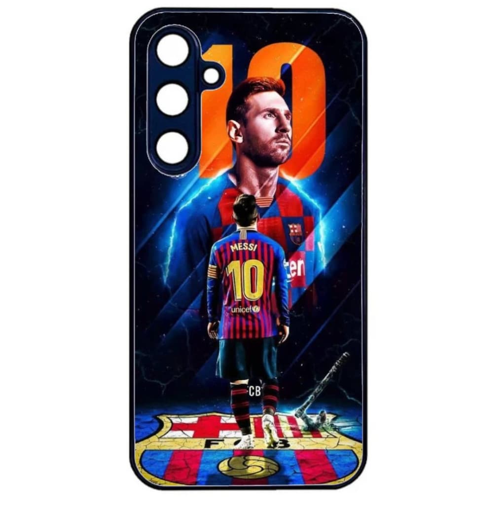 Husa Samsung Galaxy A02s, Colorful Aluminium TPU, design Messi 1 — principală