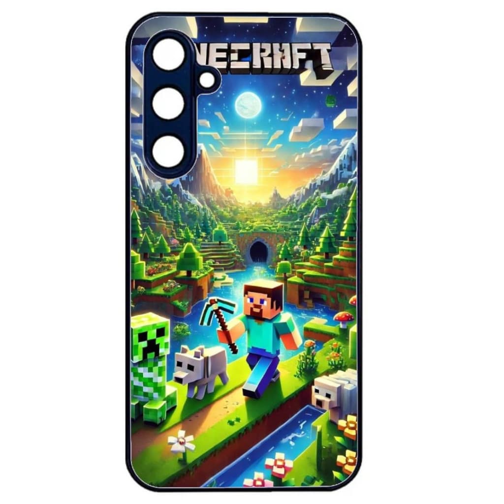 Husa Samsung Galaxy A03s, Colorful Aluminium TPU, design Minecraft 1 — principală