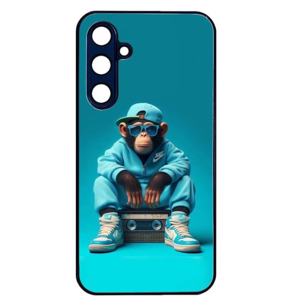 Husa Samsung Galaxy A13 4G, Colorful Aluminium TPU, design Cool Ape 2 — principală