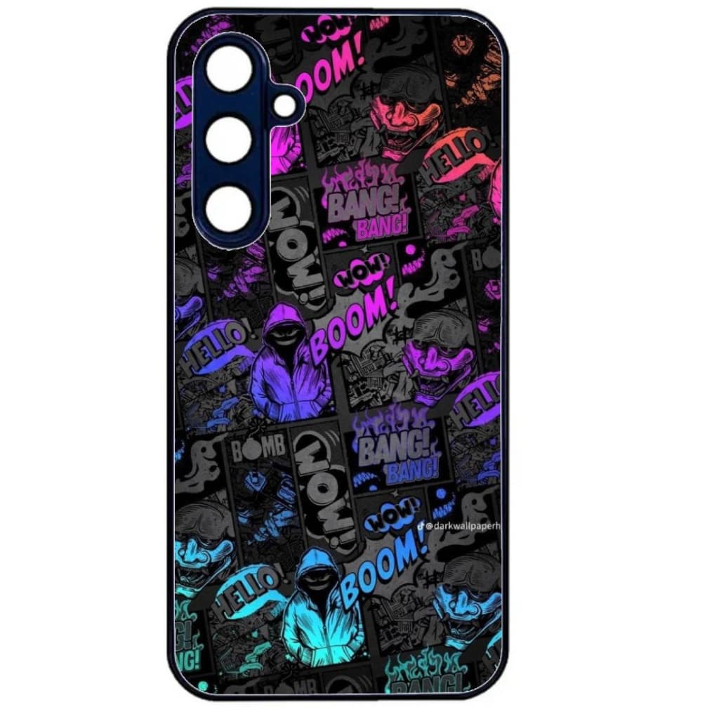 Husa Samsung Galaxy A53, Colorful Aluminium TPU, design Boom — principală