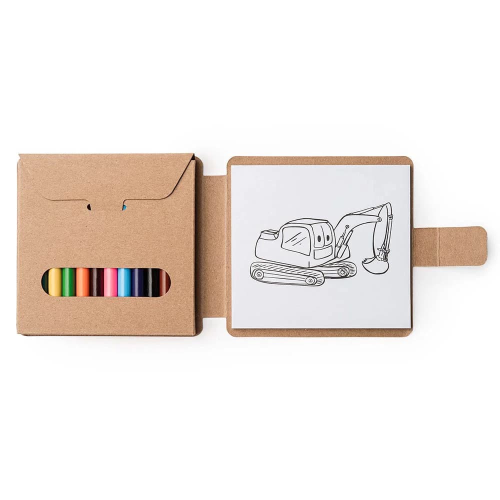 Set de colorat cu desene si creioane — principală