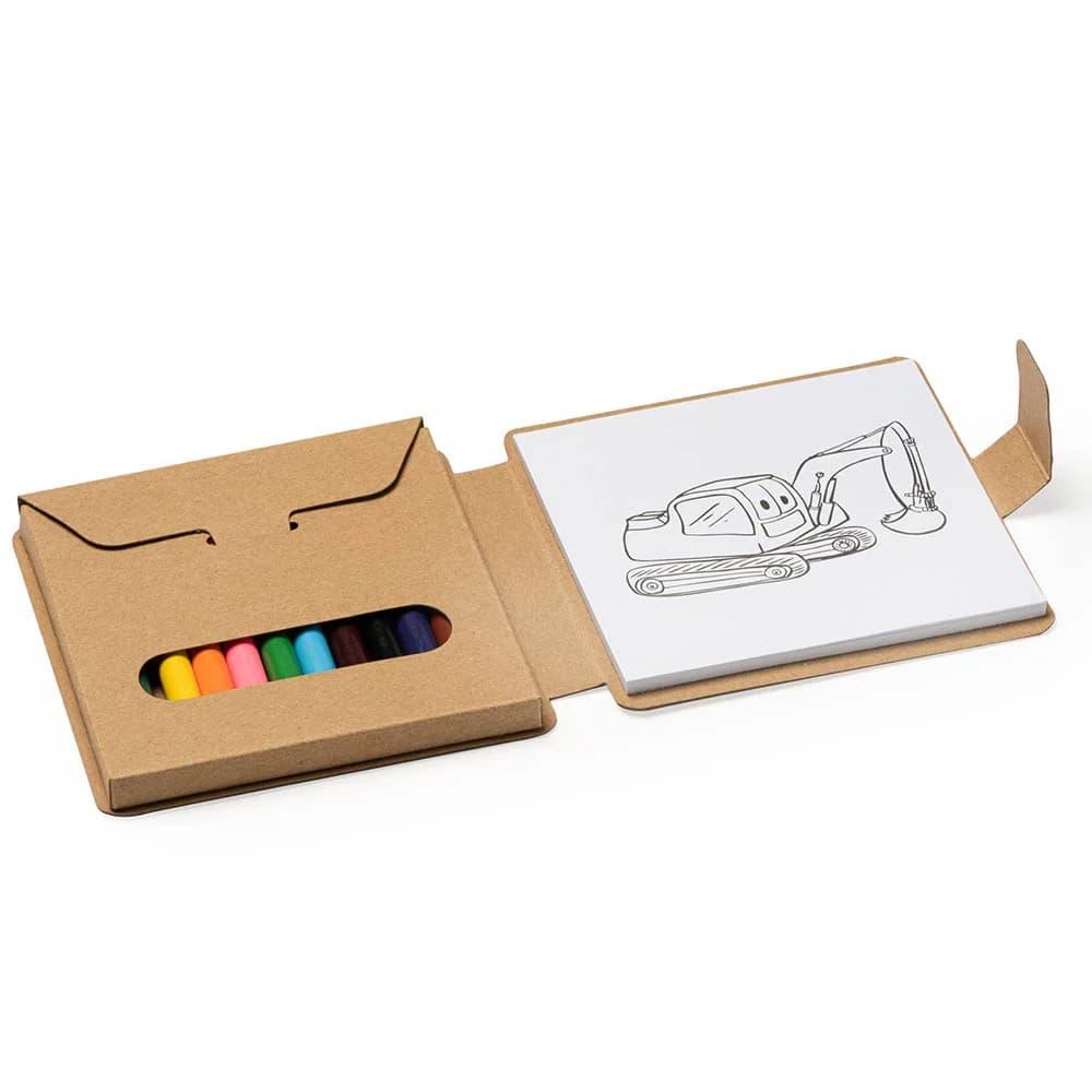 Set de colorat cu desene si creioane — varianta 2
