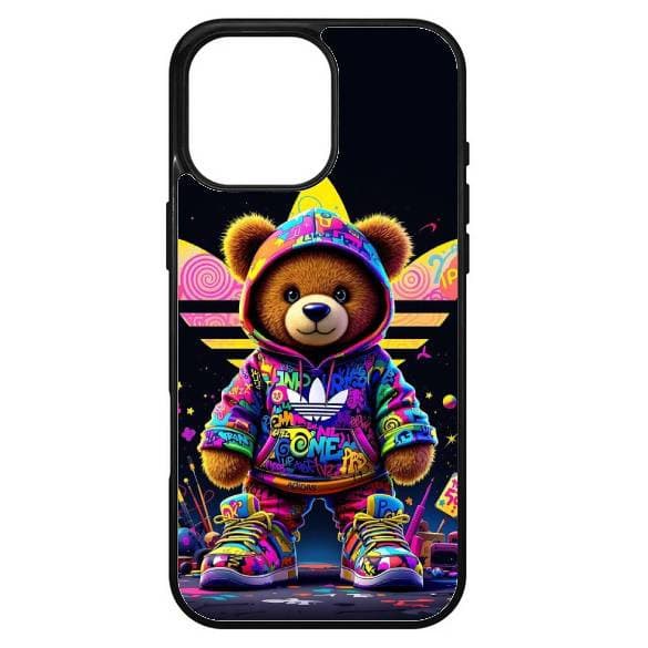 Husa protectie Apple iPhone 13, Colorful Aluminium TPU, design Bear — principală