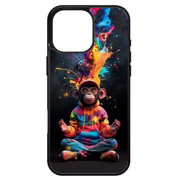 Husa protectie Apple iPhone 13, Colorful Aluminium TPU, design Cool Ape 3 — principală