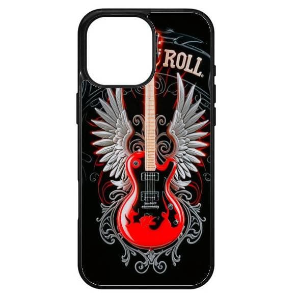 Husa protectie Apple iPhone 13, Colorful Aluminium TPU, design Rock and Roll Guitar — principală
