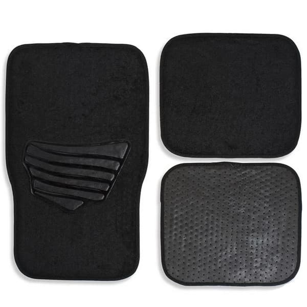 Set 4 covorase auto, mocheta, antiderapante, negre — principală