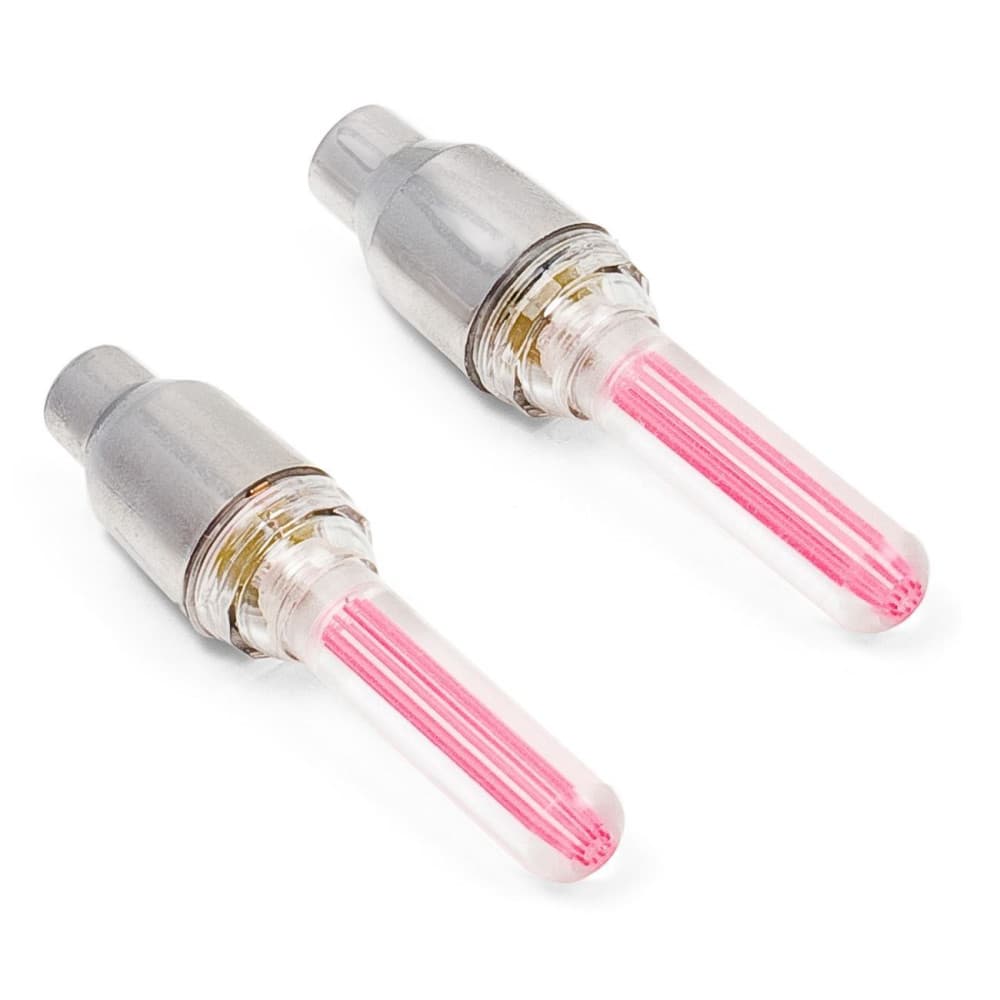 Set 2 buc lumini LED rosii pentru rotile bicicletei — principală