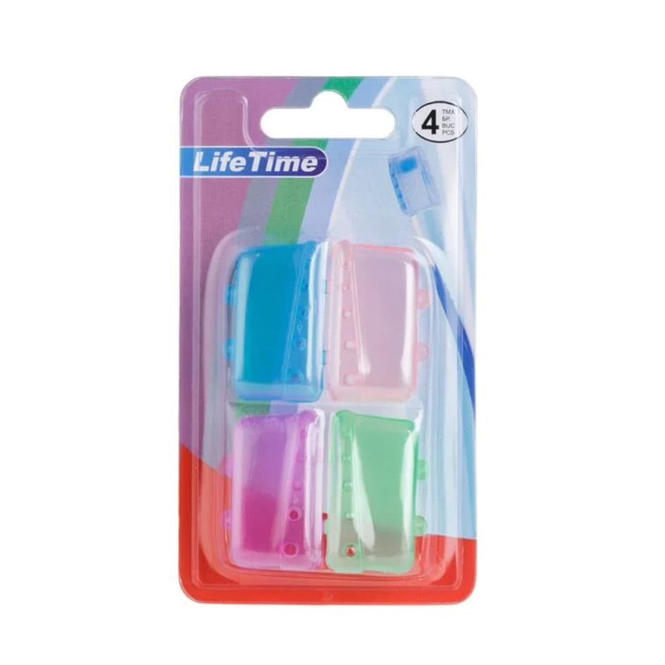 Huse de plastic pentru periute de dinti, Life Time, 4 bucati — varianta 2