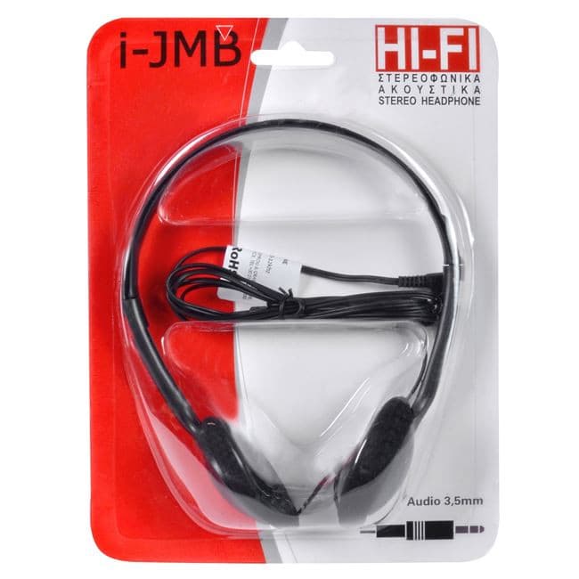 Casti audio cu conector jack 3.5 mm, cablu 1.5 metri, negre — varianta 2