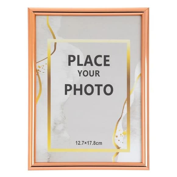 Rama foto decorativa rose gold, 13 x 18 cm — varianta 2