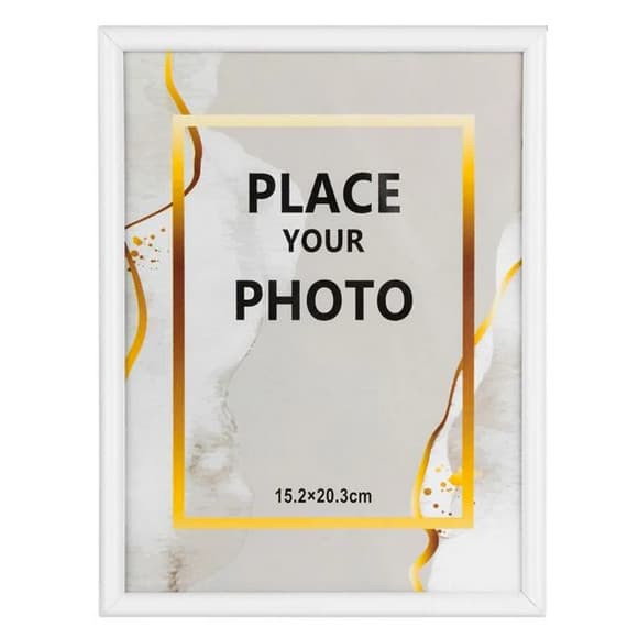 Rama foto decorativa alba, 15 x 20 cm — varianta 2