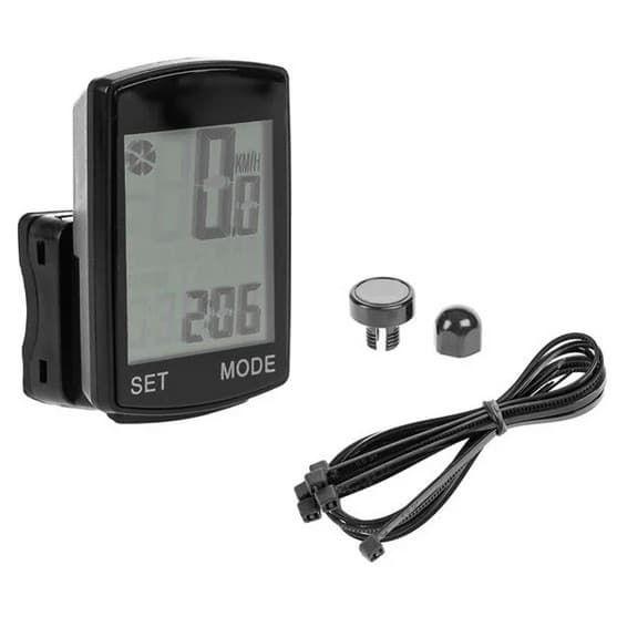 Vitezometru wireless pentru bicicleta, rezistent la apa, 14 functii, negru — principală