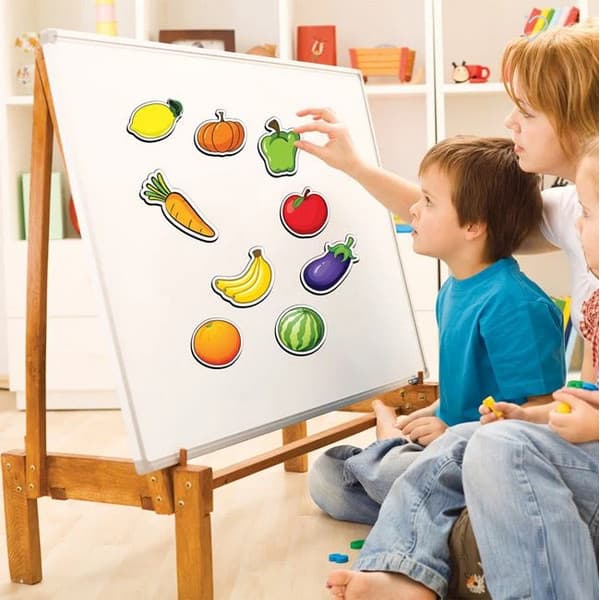 Fructe si legume din carton, magnetice, 27 bucati — varianta 2