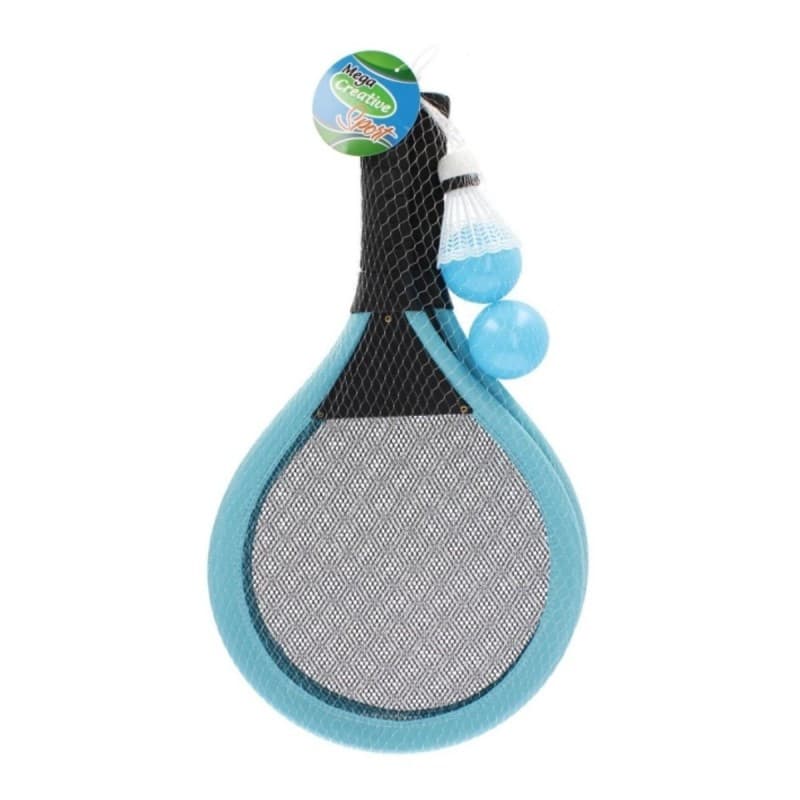 Badminton - set rachete, mingi, fluturas, 14+ ani, MegaCreative, albastre — principală