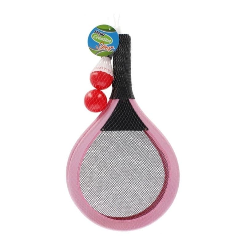 Badminton - set rachete, mingi, fluturas, 14+ ani, MegaCreative, roz — principală
