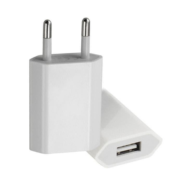 Incarcator casa cu port USB, 1A, dimensiuni reduse, alb — varianta 2