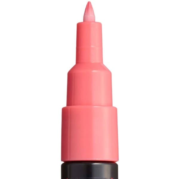 Marker UNI Posca PC-1M, varf rotund, 0.7mm roz corai — varianta 2