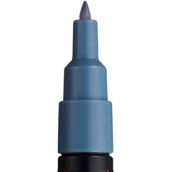 Marker UNI Posca PC-1M, varf rotund, 0.7mm gri-albastrui — varianta 2