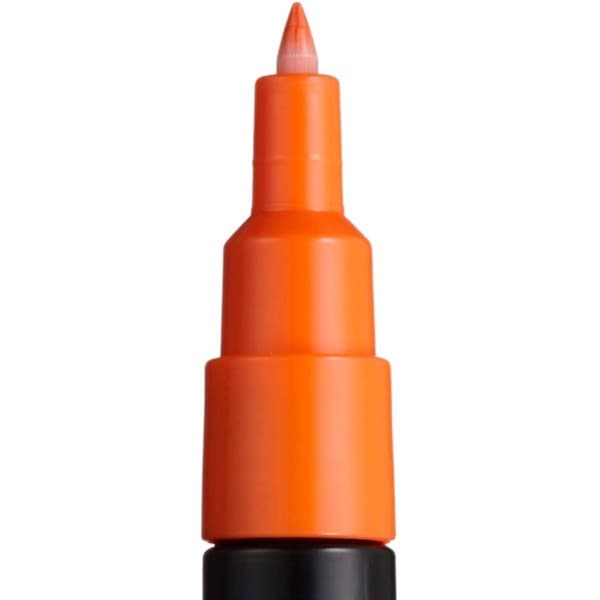 Marker UNI Posca PC-1M, varf rotund, 0.7mm portocaliu inchis — varianta 2