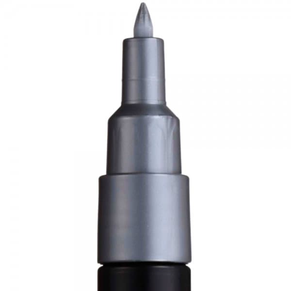 Marker UNI Posca PC-1M, varf rotund, 0.7mm argintiu — varianta 2