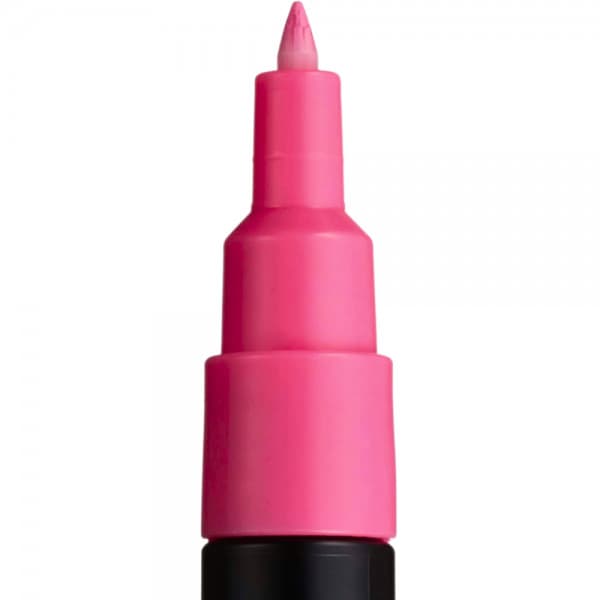 Marker UNI Posca PC-1M, varf rotund, 0.7mm roz — varianta 2