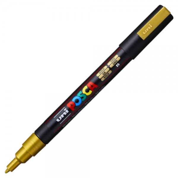 Marker UNI Posca auriu PC-3M, varf rotund, 0.9-1.3mm — principală