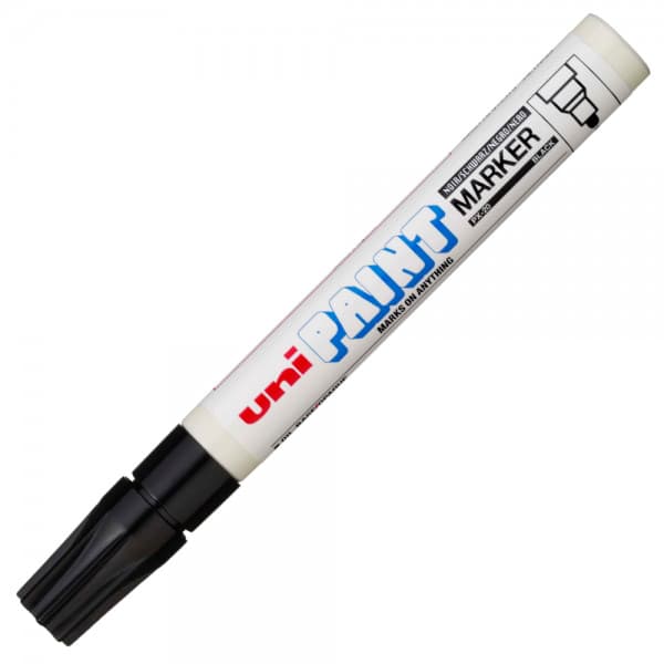 Marker cu vopsea UNI PX-20, varf rotund, 2.2-2.8mm negru — principală