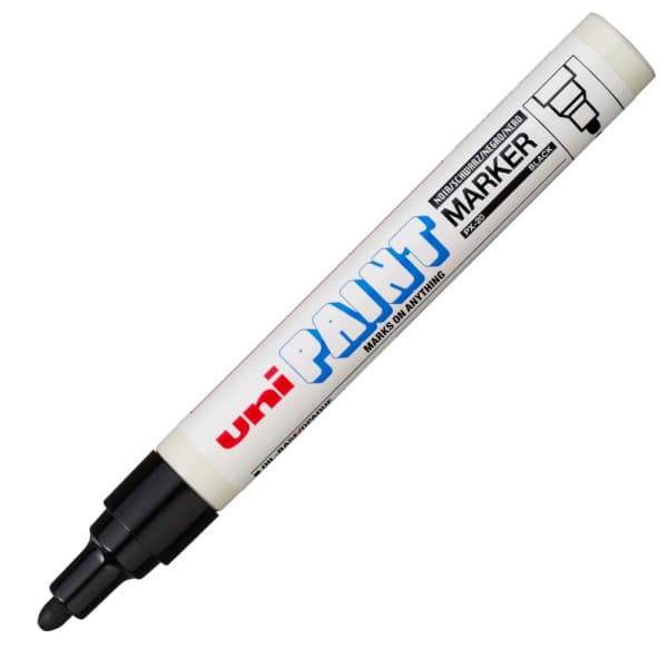 Marker cu vopsea UNI PX-20, varf rotund, 2.2-2.8mm negru — varianta 2