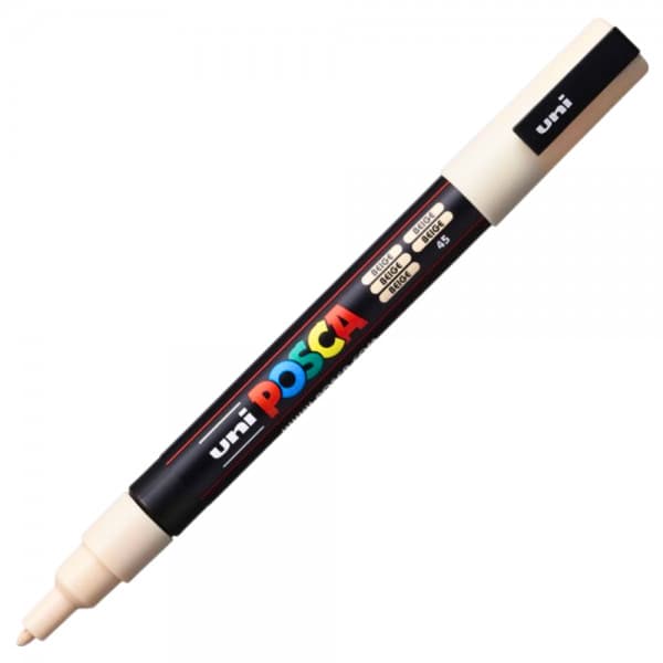 Marker UNI Posca bej PC-3M, varf rotund, 0.9-1.3mm — principală