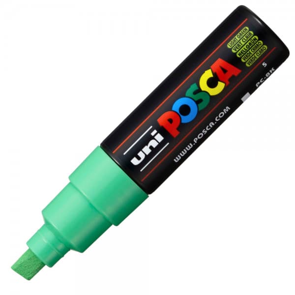 Marker UNI Posca PC-8K, varf tesit, 8.0mm ,verde deschis — principală