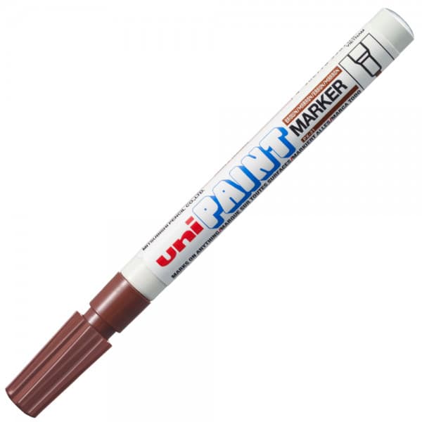 Marker cu vopsea UNI PX-21, varf rotund, 0.8-1.2mm , maro
