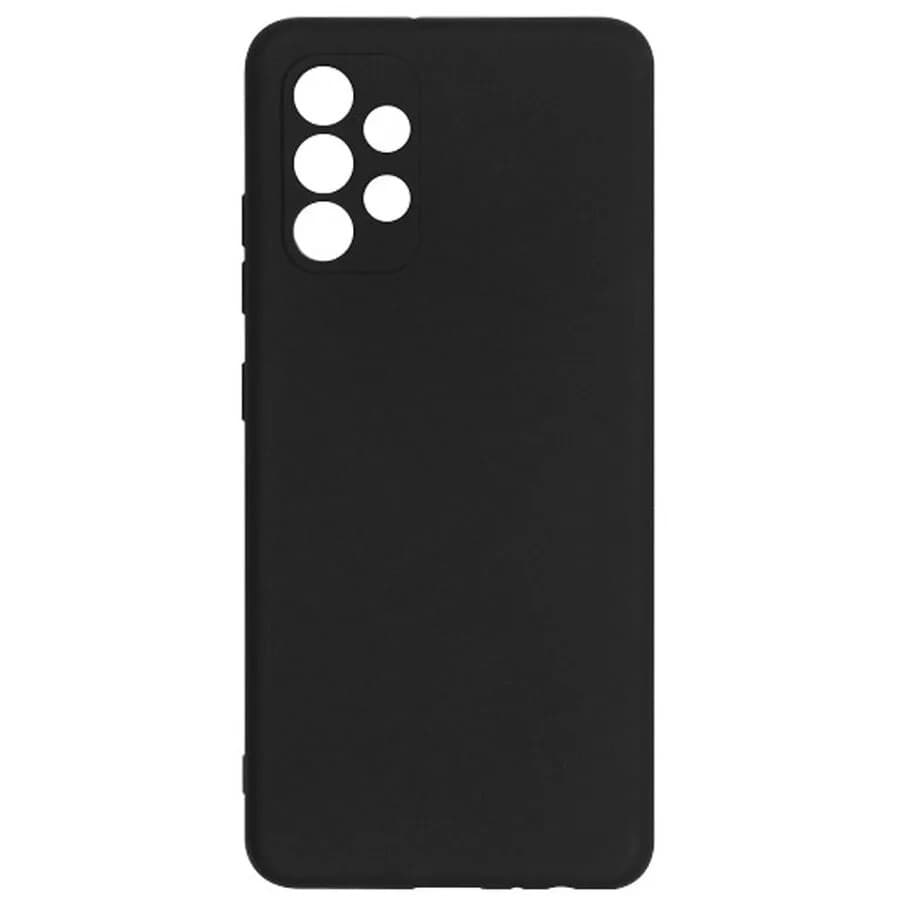 Husa Samsung Galaxy A73 5G Matt TPU, silicon moale, negru — principală